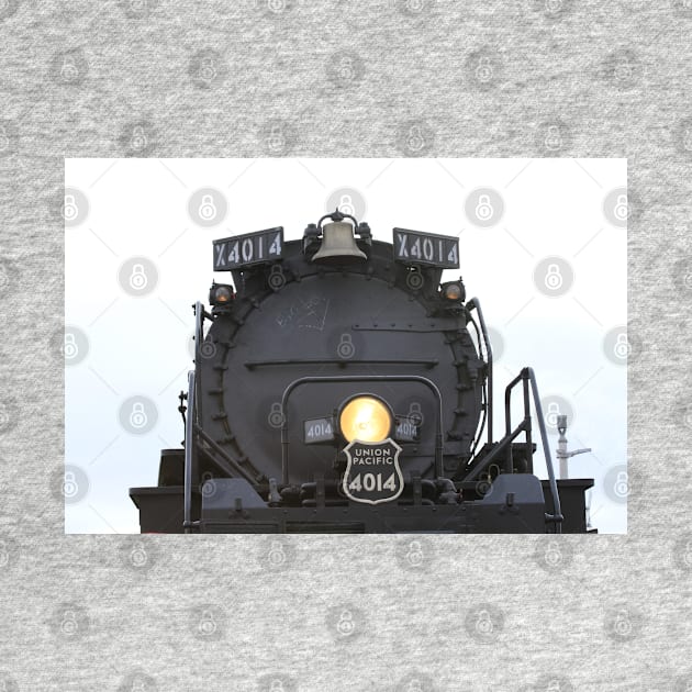 Big Boy 4014 closeup with a light on the front. by ROBERTDBROZEK